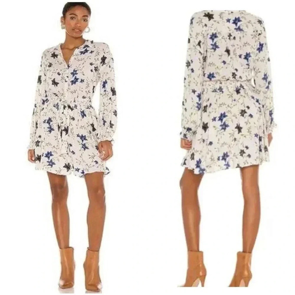 FREE PEOPLE | Lighten Up Tea Combo Floral Print Mini Shift Dress Size M - Picture 10 of 12